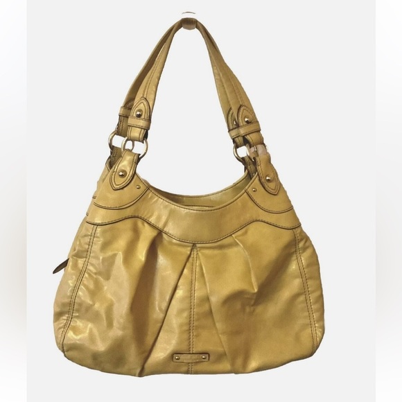 Vintage Tan Leather Big Purse By Nine West Big Bag Classic Circa 1990’s - Picture 1 of 2